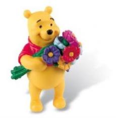 Bullyland - Figurina Pooh cu flori